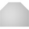 Ekena Millwork Octagonal Top Surface Mount PVC Gable Vent w/ 2"W x 2"P Brickmould Sill Frame, 26"W x 22"H GVPOT26X2203SN - alternate 5